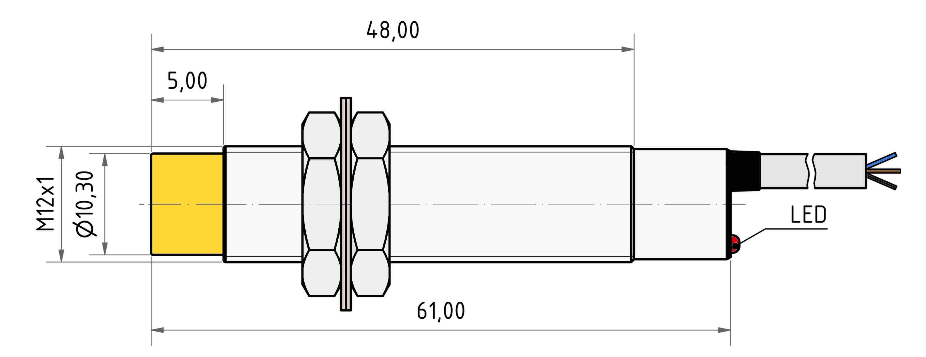 Induktiver Näherungsschalter M8 Näherungssensor LJ8A3-2-Z/BX CNC Endschalter 