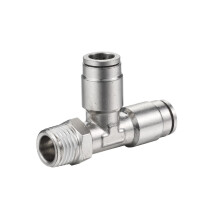 LE indrukkoppeling van messing, vernikkeld, 8 mm, G1/8 1
