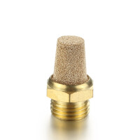 Silenziatore in bronzo sinterizzato, filettatura in ottone G