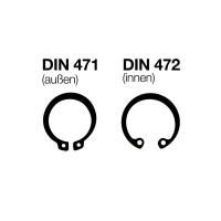 Sicherungsring aus Edelstahl, DIN 472 (I gallery