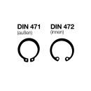 Circlip, DIN 471 (outer), 35 mm, phosphated spring steel,...