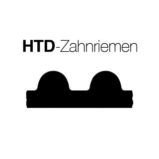 Tandriem HTD-profiel, HTD-3M, 9.00, PU met stalen kern