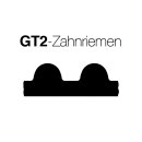 Zahnriemen GT-Profil, GT2, 6,00, Neopren mit Aramidkern