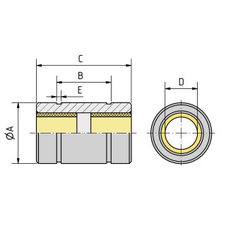 LM10i plain bearing - 10 mm