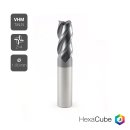 Solid carbide end mill TiAlN Z=4 - 4.5 mm