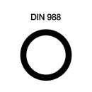 Schijf DIN988, 3x6, 0.1, staal - onbewerkt, 1 stuk
