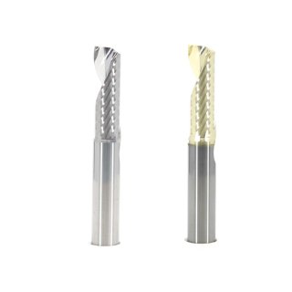 Solid carbide single flute end mill for aluminum, d=3.175 mm, L=8mm (C), blank