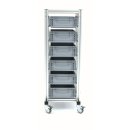 System trolley with Euroboxes H=111 cm