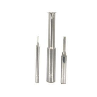 Solid carbide thread milling cutter single tooth, M2 x 0.40 , blank, length B
