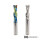 Volhardmetalen houtfrees Up & Downcut d=8mm, L=42 (C), Z=2, CrN prisma