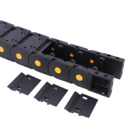 Energiekette H=25 mm x B=60 mm, durchlässig, R=125 mm, 