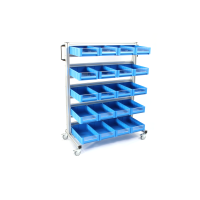 Carrello modulare con contenitori H=133 cm 3