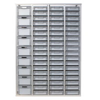 Systemregal mit Euroboxen H=202 cm, 1 Spalte, Boxen 40 x 30 